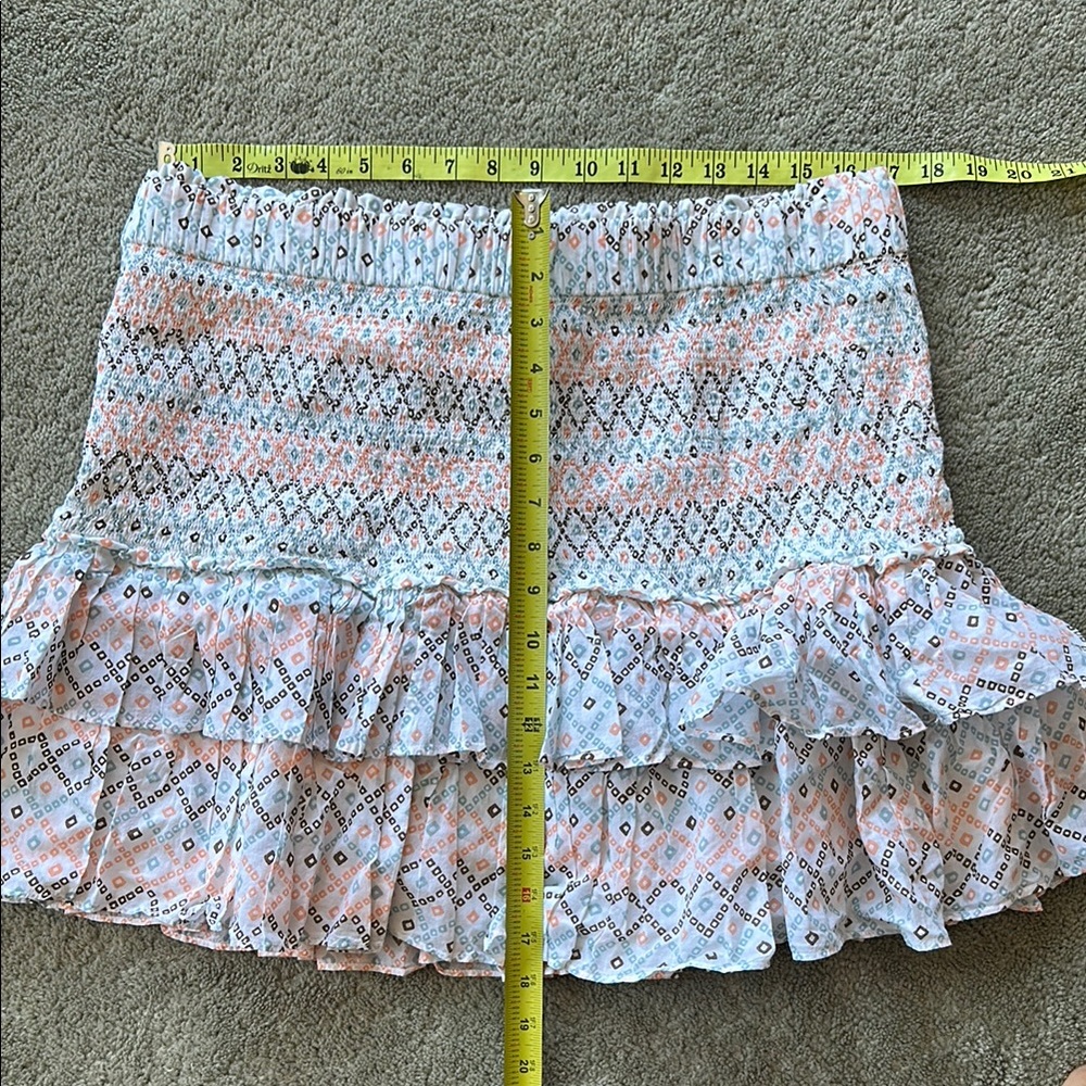 Loft Patterned Ruffle Mini Skirt - Picture 4 of 4